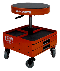 Order In - Bahco Cushioned Pneumatic Adjustable Workshop Stool 435 MM To 555 MM - BLE300