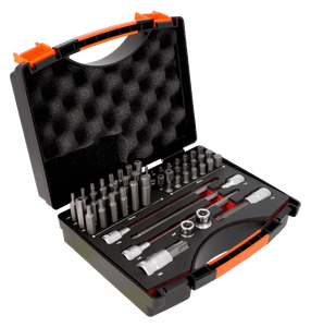 Order In - Bahco Socket Drivers And Bits Set 49 Piece/Metallic Case - BE5049
