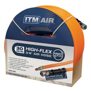 Order In - ITM Hybrid Polymer Air Hose Comes With Nitto Style Fittings 10 MM / 3/8" X 30M - TM300-330N