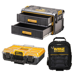 Dewalt Toughsystem 2.0 Drawer, Organiser & Bag 3Pc Bundle - DWST835292-XE