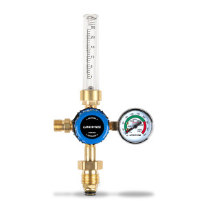 Order In - Unimig Flowmeter Argon Vertical Inlet Dual Stage - U11378