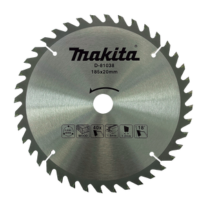 Order In -Makita Economy Saw Blade TCT 185 MM x 20 MM x 40T - D-81038