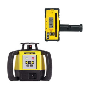 Order In - Leica Rugby 640 Laser Level with Rod-Eye 160 Digital Alkaline - LG6005989