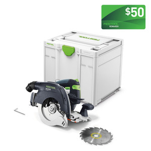 Order In - Festool HKC 55 18V 160mm Cordless Circular Saw Basic in Systainer - 576163