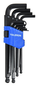 Toleron Hex Key Set Metric 10pc - TL90107