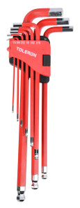 Toleron Ball End Hex Key Set Imperial 9pc - TL90109