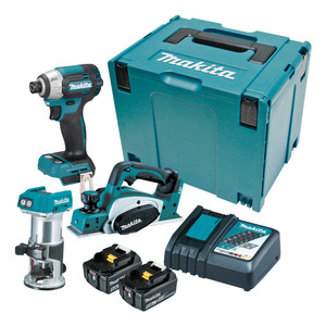 Makita 18V Brushless 3 Piece Combo Kit - DLX3206TJ