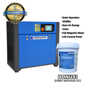 Order In -  Peerless HQD20 Variable SpeedHigh Pressure Rotary Screw Air Compressor Base mount  - HQD20VSHP