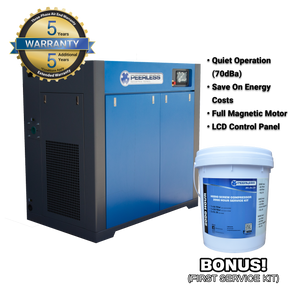 Order In - Peerless HQD120 Variable Speed High Pressure Rotary Screw Air Compressor   - HQD120VSHP