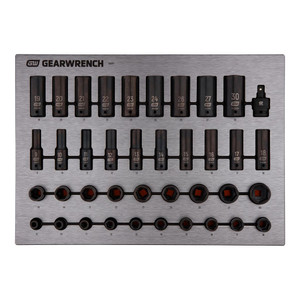 Order In - GEARWRENCH Drive Impact Socket set Metric EVA Tray Set 1/2" 39 Piece - 83971