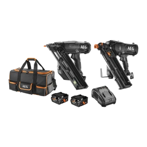 AEG BL 2PC LTD ED Nailer Kit 18V 10G Framing Nailer 15G DA Brad A18FX2NC142B