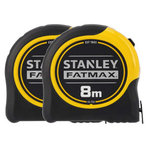 Order In - Stanley FatMax Limited Edition Black Twin Pack Tape Measure 8M  - FMHT33733-3