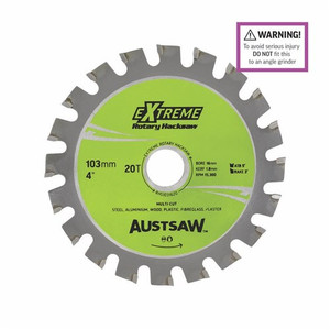 Order In - Austsaw Rotary Hacksaw Blade 103mm 4" Bore 16mm 20 Teeth - RHS1031620