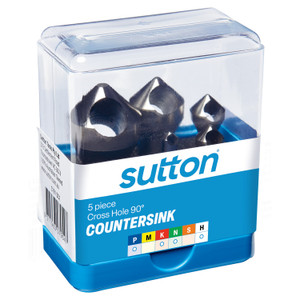 Order In - Sutton Tools Crosshole HSS Countersink Metal Set  6-28mm 5 Piece - C101SC1