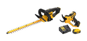 Order In - Dewalt 18V XR Hedge Trimmer + Power Pruner (5Ah Kit) - DCKO005P1-XE