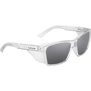 Order In - Bolle Safety STKS 420 Large - Smoke PC Lens - PLATINUM (ASAF) - Crystal PC Temples/Frame - STL42N21A