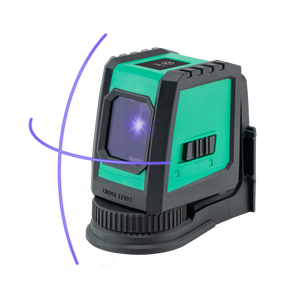 Goblin Tools CLX-PP23 Purple Beam Crossline Laser Level Kit - CLXPP23KT