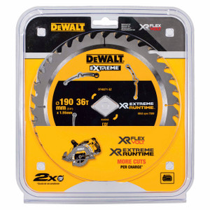 Order In - DeWalt Extreme Circular Saw Blade For Wood Cutting 190 MM 36T TCT - DT40271-QZ