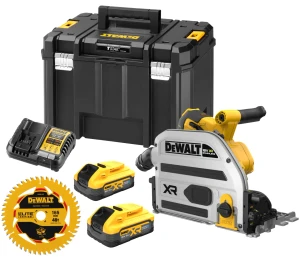 Dewalt 18V XR 165mm plunge saw in TSTAK kit 5.0 Ah powerstack - DCS525H2T-XE
