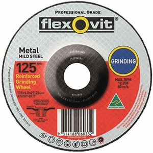 Order In - Flexovit 66252841699 A24/30P Depressed Centre Metal Grinding Wheel - 230 x 6.8 x 22mm