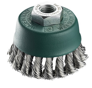 Order In - SIT BTU71.03SS Stainless Steel Twist Knot Wire Cup Brush - 70 X 14mm
