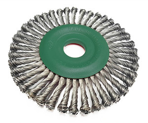 Order In - SIT U125SS Stainless Steel Twist Knot Wire Wheel Brush - 125 X 22mm
