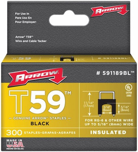Order In - Arrow - Staples Arrow - ART59 - 6X6mm - Insul Clr(300) - AR591168