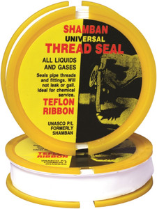 Order In - Unasco Tape - Thread - Shamban - PTFE - 12mm x 6m - 1/2 x 240inch - T4HW010