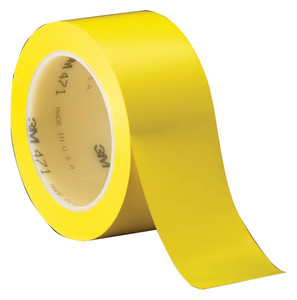 Order In - 3M - 471 Tape - Vinyl - Rubber Based - Yellow - 50mm x 33m