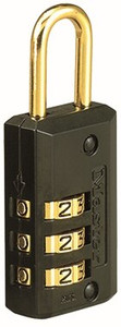 Order In - Master Lock - Combination Padlock - Dial - Resettable - Steel - 20 mm x 3 mm x 22 mm - 646DAU -