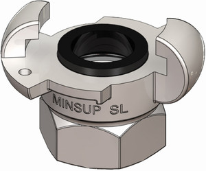 Order In - Minsup Surelock Claw Coupling - Stainless Steel - Bsp Female - 1" - SF25BSPSTS