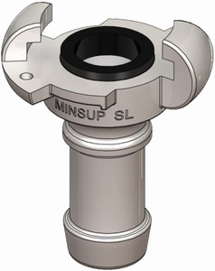 Order In - Minsup Surelock Claw Coupling - Stainless Steel - Hose End - 1" - SH25STS