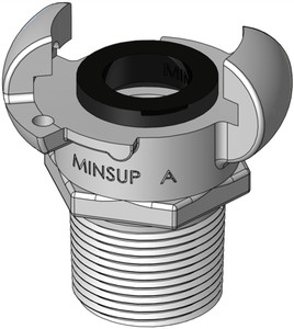 Order In - Minsup Claw Coupling - Type A - Sg Iron - BSP Male - 1" - 08/001/03/000