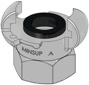 Order In - Minsup Claw Coupling - Type A - SG Iron - BSP Female - 3/4" - 08/001/07/000