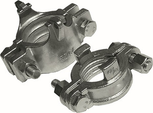 Order In - MCC Clamp - Claw - 2-Bolt - Zinc Plated - 1045 Steel/Ductile Iron - 50mm - 63-67mmOD - DBCC050