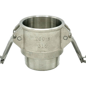Order In -MCC Camlock Female Coupler - Type B - 316 Stainless Steel - 25mm BSP Male - B100SS