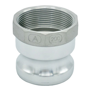 Order In -MCC Camlock Male Adaptor - Type A - Aluminium - 50mm BSP Female - A200AL