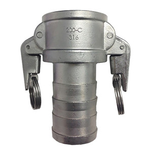 Order In -MCC Camlock Coupler/Hose Locking - C-Type - Stainless Steel - 50mm - C200SSPL