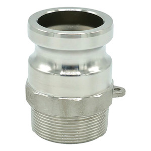 Order In -MCC Camlock Male Adaptor - Type F - 316 Stainless Steel - 100mm BSP Male - F400SS