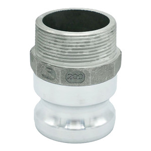 Order In -MCC Camlock Male Adaptor - Type F - Aluminium - 25mm BSP Male - F100AL