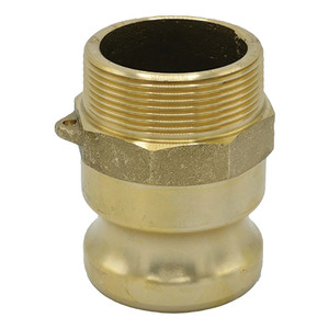 Order In -MCC Camlock Male Adaptor - Type F - Brass - 80mm BSP Male - F300BR