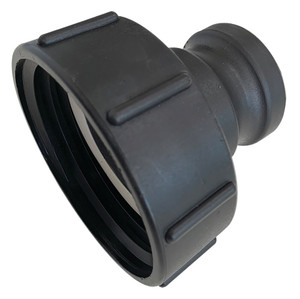 Order In -MCC Adaptor IBC - Camlock Adaptor - Black Polypropylene - White Pe Gasket - Female X 2" Male - A200PPBU-S100X8
