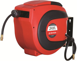 Order In -Alemlube Standard Duty - Air - Polypropylene - Hose Reels - EL Series - Wall/Ceiling Mount - 3/8 X 20m - HR40030