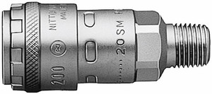 Order In -Nitto Kohki Socket - Hi-Cupla - Steel - One Touch - BSP Male - 3/8inch - 317403400