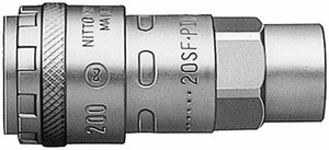 Order In -Nitto Kohki Socket - Hi-Cupla - Steel - One Touch - BSP Female - 1/4inch - 317402500