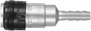 Order In -Nitto Kohki Socket - Cupla Safety Lock - Steel - 1/4inch Hose - 319811756