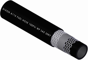 Order In -Dixon Hose - Fuel/Vapour - Rubber - Black - 580-019 - 8mm - A11508