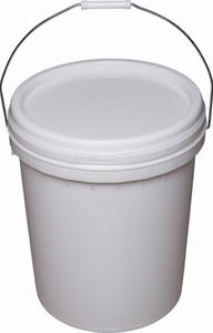 Order In -Pail with Lid Food Grade Plastic - White - 20L