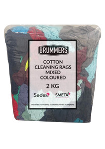 Order In -BRUMMERS - Mixed Cotton Cleaning Rags - Coloured - 2kg