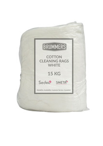 Order In -BRUMMERS - Cotton Cleaning Rags - White - 15kg